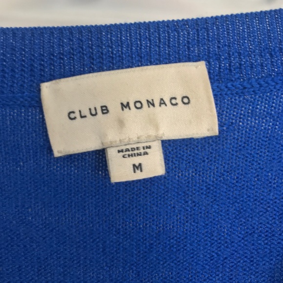 Club monaco wool cobalt blue medium sweater - Picture 3 of 3